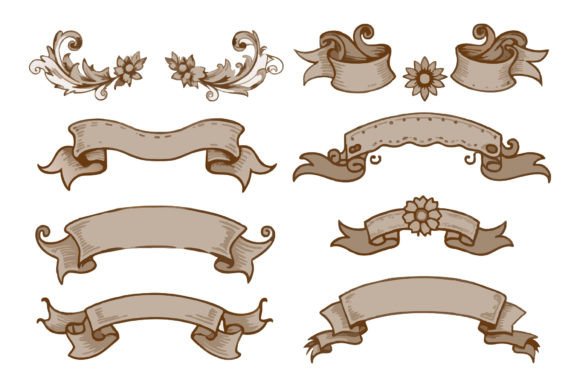 A Crafter's Review of Retro Banner Graphics for Decorative Elements