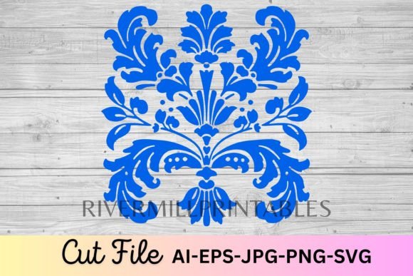 A Decorative Floral Ornament: Elevating Crafts & Graphics