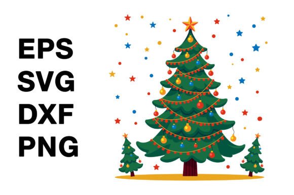 A Designer's Review: The Merry Christmas Tree Graphics for Local Business Branding