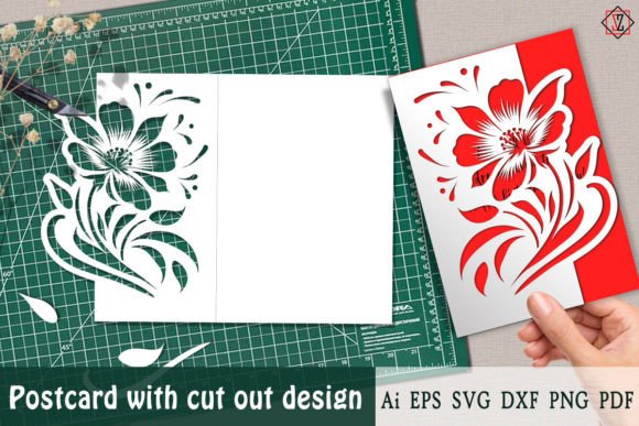 A Review of the Decorative Postcard Flower for Marketing Graphics & Crafts