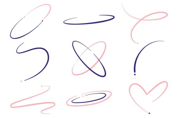 Abstract Line & Loop Graphics for Icons & Packaging