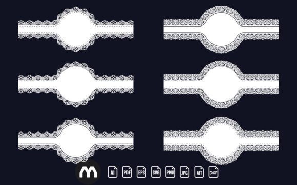 An Elegant Circular Frame SVG for Crafting & Graphics