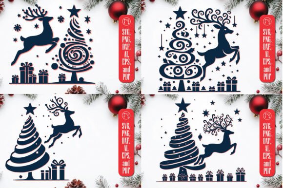 Cricut Christmas Decorative SVG Bundle: Graphics for Crafts & Local Branding