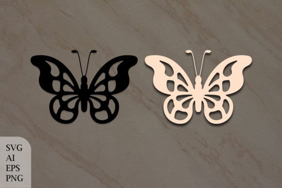 Decorative Abstract Butterfly Mosaic: Graphics & Crafts