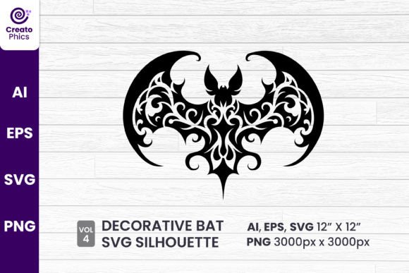 Decorative Bat Silhouette Sublimation 4: A Designer's Take