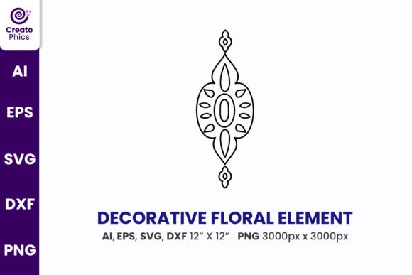 Decorative Floral Element: Graphics & Scene Generators