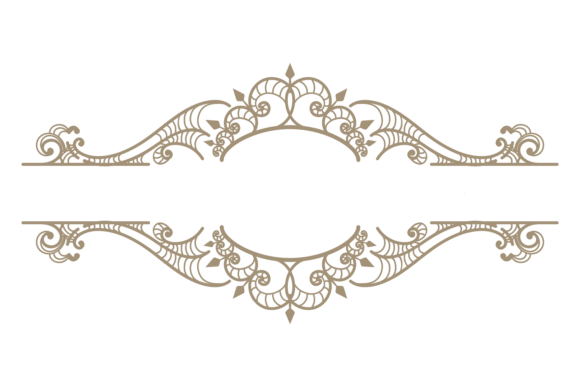 Decorative Flourish Emblem Border: Metal Graphics & Crafts