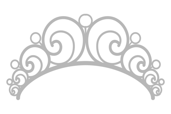 Decorative Vintage Tiara Graphics for Crafts Branding