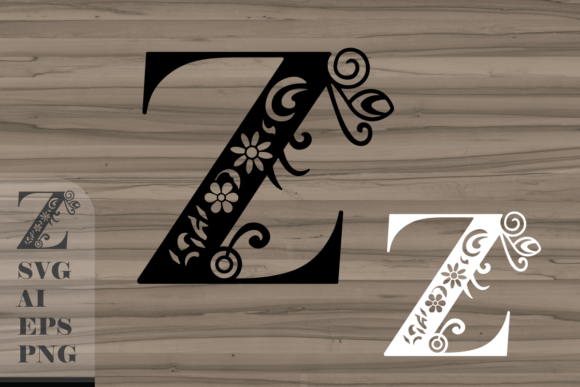 Floral Decorative Letter Z: A Designer's Review for Editorial Graphics