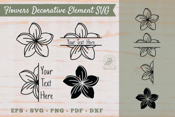 Flowers Decorative Element SVG 10: Graphics & Crafts for Publishing