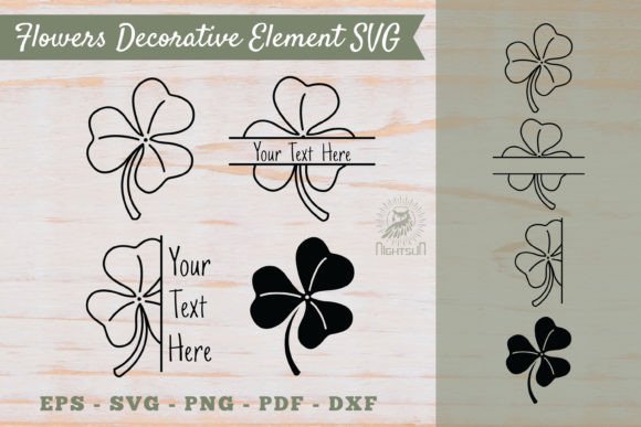 Flowers Decorative Element SVG 3: Crafts & Graphics