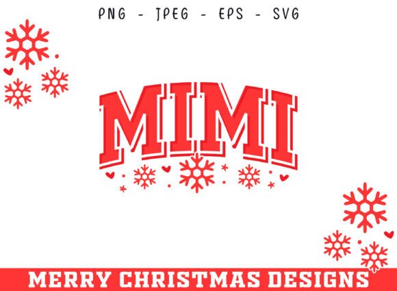 Mimi Christmas Decorative SVG Design: Graphics for Crafts