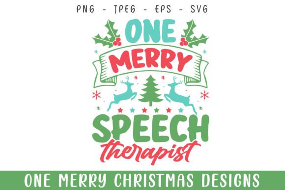 One Merry Therapist Christmas Decorative Graphics & Crafts Review