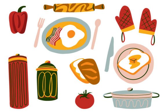 Reviewing Hand-Drawn Kitchen Graphics for Client Work
